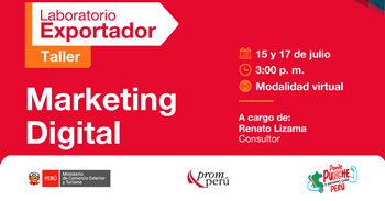 Taller online de "Marketing Digital" de PromPerú