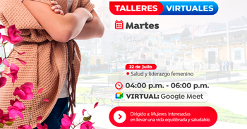  Taller online  "Salud y liderazgo femenino" del Gobierno Regional Moquegua