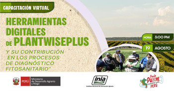 Capacitación "Herramientas digitales de PlantwisePlus y su contribución en los procesos de diagnóstico..."  