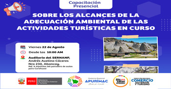  Capacitación presencial "Alcances de la Adecuación Ambiental de las Actividades Turísticas en Curso"  
