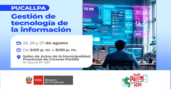  Capacitación presencial "Gestión de tecnología de la información" de PRODUCE