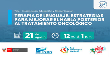  Capacitación "Terapia de Lenguaje: Estrategias para mejorar el habla posterior al tratamiento oncológico" 