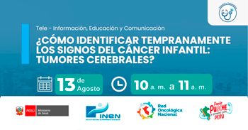  Capacitación online ¿Cómo identificar tempranamente los signos del cáncer infantil: tumores cerebrales?