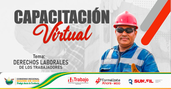  Capacitación online "Derechos laborales de los trbajadores" de la DRTPE de Madre de Dios