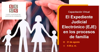  Capacitación online "El expediente judicial electrónico (EJE) en los procesos de familia" 