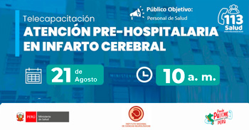  Capacitación online gratis "Atención pre-hospitalaria en infarto cerebral" 