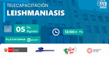  Capacitación online gratis "Leishmaniasis" del MINSA