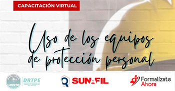  Capacitación online gratis "Uso de los Equipos de Protección Personal - EPP (SST)" de la DRTPE Loreto