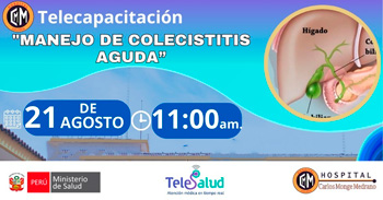  Capacitación online  "Manejo de colecistitis aguda" del Hospital Carlos Monge Medrano