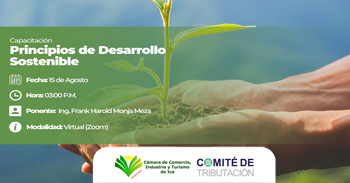  Capacitación online "Principios de Desarrollo Sostenible" de la Cámara de Comercio, Industria y Turismo de Ica