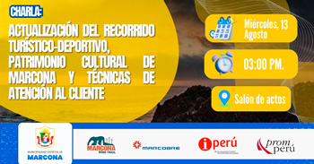  Charla presencial "Actualización del recorrido turístico- deportivo, patrimonio cultural de Marcona"