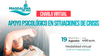  Charla online "Apoyo Psicológico Situaciones de Crisis" de la Municipalidad de Magdalena del Mar