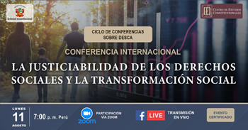  Conferencia internacional "La justiciabilidad de los derechos sociales y la transformación social" 