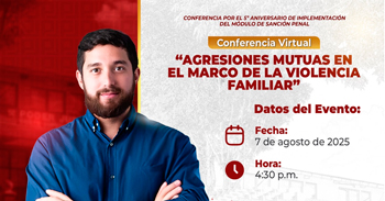  Conferencia online "Agresiones mutuas en el marco de la violencia familiar" 