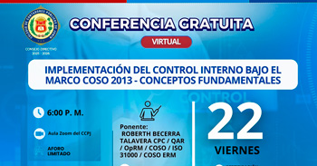  Conferencia online Implementación del control interno bajo el marco coso 2013 - conceptos fundamentales