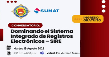  Conversatorio online "Dominando el Sistema Integrado de Registros Electrónicos – SIRE"  