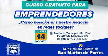  Curso presencial gratis "¿Cómo posicionar nuestro negocio en redes sociales?"  