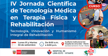 Curso presencial "IV Jornada Científica de Tecnología Médica en Terapia Física y Rehabilitación"