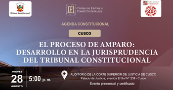  Curso presencial "El proceso de amparo: desarrollo en la jurisprudencia del Tribunal Constitucional" del TC