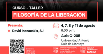 Curso taller presencial gratis "Filosofía de la liberación" de la Escuela de Posgrado UARM