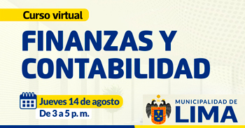  Curso online "Finanzas y contabilidad" de la MUNICIPALIDAD DE LIMA