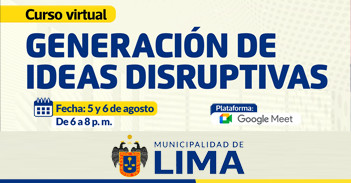  Curso online "Generación de ideas disruptivas" del Desarrollo Económico MML