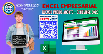  Curso online gratis: "Excel Empresarial Virtual en Vivo"