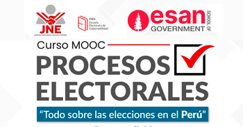  Curso online gratis "Procesos Electorales: Todo sobre las elecciones en el Perú" del JNE