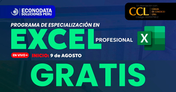  Curso online gratis: "PROGRAMA DE ESPECIALIZACIÓN DE EXCEL"