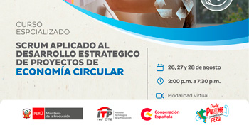   Curso online gratis "Scrum aplicado al desarrollo estratégico de proyectos de economía circular"