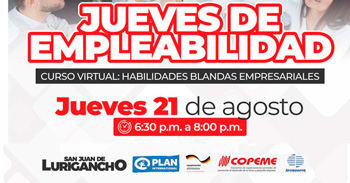  Curso online "Habilidades blandas empresariales" de la Municipalidad de San Juan de Lurigancho