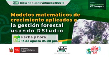 Curso online "Modelos matemáticos de crecimiento aplicados a la gestión forestal usando RStudio" del INIA