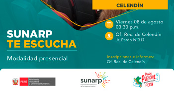  Evento presencial gratis "Servicios registrales" de la SUNARP