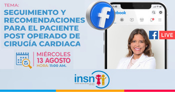  Evento online gratis "Seguimiento y recomendaciones para el paciente post operado de cirugía cardiaca" 