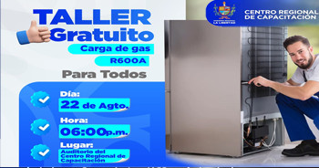  Taller presencial gratuito "Carga de gas R600A" del Gobierno Regional la Libertad