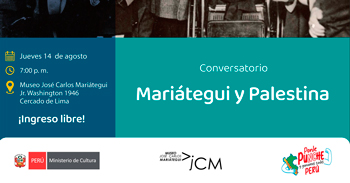  Taller presencial "Mariátegui y Palestina: una mirada desde la escena contemporánea" 
