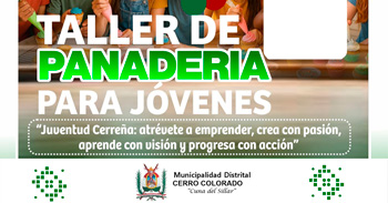  Taller presencial de Panadería para jóvenes de la Municipalidad Distrital de Cerro Colorado