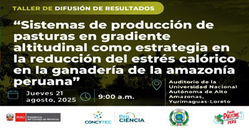 Taller "Sistemas de producción de pasturas en gradiente altitudinal como estrategia en la reducción..."