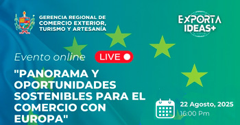  Webinar online gratis "Panorama y oportunidades sostenibles para el comercio con Europa"
