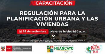 Capacitación presencial "Regulación para la Planificación Urbana y las Viviendas"del Ministerio de Vivienda 