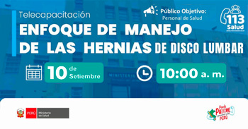  Capacitación online "Enfoque de manejo de las hernias de disco lumbar"