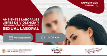  Capacitación online gratis  Ambientes laborales libres de violencia y discriminación Y Hostigamiento Sexual Laboral
