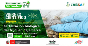 Capacitación online gratis "Fertilización biológica del frijol en Cajamarca" del INIA