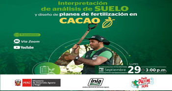 Capacitación online Interpretación de análisis de suelo y diseño de planes de fertilización en cacao del INIA