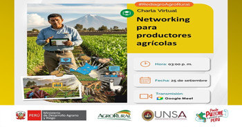 Charla online gratis "Net working para productores agricolas" de Agro Rural