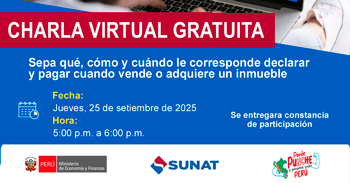 Charla online gratis Sepa qué, cómo y cuándo le corresponde declarar y pagar cuando vende o adquiere un inmueble