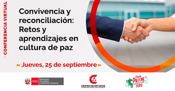 Conferencia online "Convivencia y reconciliación: Retos y aprendizajes en cultura de paz"
