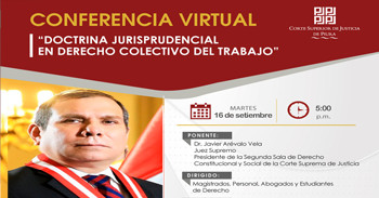  Conferencia online “Doctrina Jurisprudencial en Derecho Colectivo del Trabajo"  