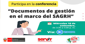  Conferencia online "Documentos de gestión en el marco del SAGRH" del SERVIR