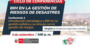  Conferencia online: Introducción estratégica a BIM en la gestión pública y su vínculo con la gestión de riesgos